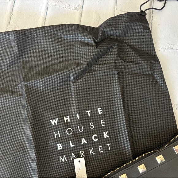 White House Black Market Black Clutch with Sunflower Design - Picture 10 of 10